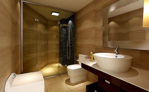 Cleverly designed bathroom, double the space!